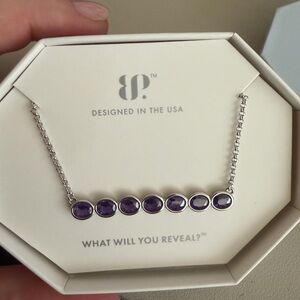 ✨ Bomb Party “The Trace That Sparked” Necklace – Rhodium Plated ✨